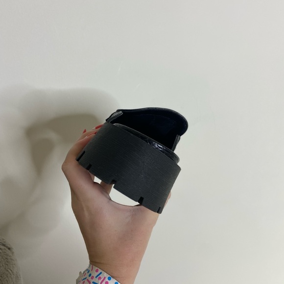 Bamboo black croc loafers - Picture 5 of 6